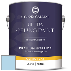 COLOR SMART CS 758 ULTRA CEILING PAINT ультраматовая краска цвет 2063-60 Sapphireberry
