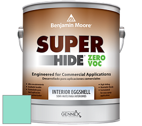 Benjamin Moore 357 Super Hide Zero Voc Interior Eggshell краска цвет 2046-50 Scuba Green