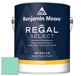 Benjamin Moore 547 Regal Select Waterborne Interior Flat Finish краска цвет 613 Fresh Green