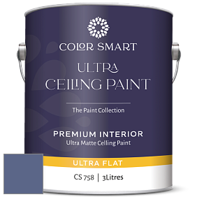 COLOR SMART CS 758 ULTRA CEILING PAINT ультраматовая краска цвет NCS S 5030-R70B 