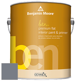 Benjamin Moore Ben W625 Premium Interior Latex Flat краска цвет 2119-40 Silver Streak