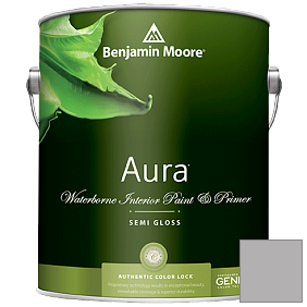 Краска Aura Waterborne Interior Semi-gloss Finish (528) цвет 1460 Silver Dollar