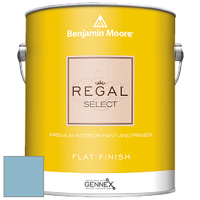 Benjamin Moore 547 Regal Select Waterborne Interior Flat Finish краска цвет 2062-50 Blue Jean