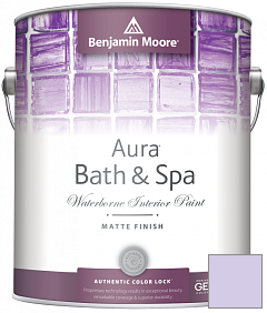 Краска Benjamin Moore Aura Bath & Spa Interior Paint Matte Finish (532) цвет 2071-60 Lily Lavender