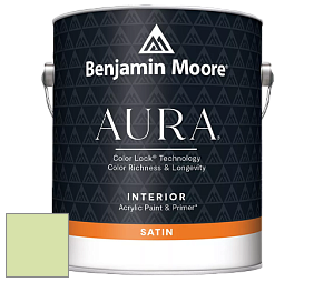 Benjamin Moore Aura 526 Waterborne Interior Satin Finish покрытие цвет NCS S 0530-G40Y 