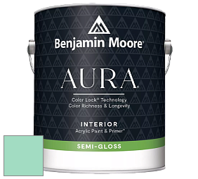 Benjamin Moore Aura 528 Waterborne Interior Semi-gloss Finish краска цвет 2038-50 Return to Paradise