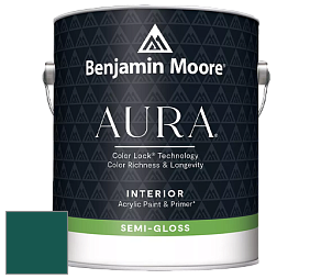 Benjamin Moore Aura 528 Waterborne Interior Semi-gloss Finish краска цвет NCS S 6035-B60G 