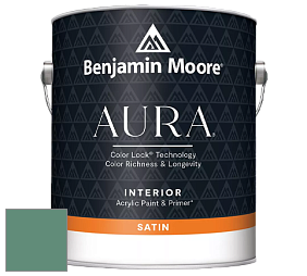 Benjamin Moore Aura 526 Waterborne Interior Satin Finish покрытие цвет 642 Palm Trees