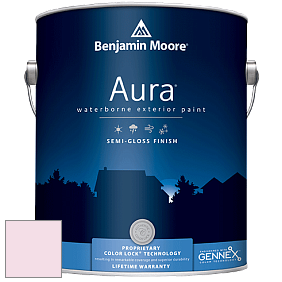 Benjamin Moore Aura 632 Waterborne Exterior Semi-Gloss Finish краска цвет 2086-70 50's Pink