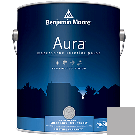 Краска Aura Waterborne Exterior Semi-Gloss Finish (632) цвет 1460 Silver Dollar