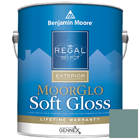 Краска Regal Select Exterior Paint-Moor GloSoft Gloss Finish (W096) цвет 712 Fort Pierce Green