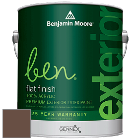 Benjamin Moore Ben 541 Waterborne Exterior Flat Finish краска цвет 2106-10 Java