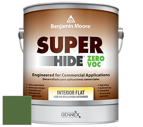 Benjamin Moore 355 Super Hide Zero Voc Interior Flat краска цвет NCS S 4550-G30Y 