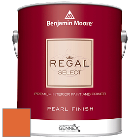 Benjamin Moore 550 Regal Select Waterborne Interior Pearl Finish краска цвет 2015-10 Electric Orange