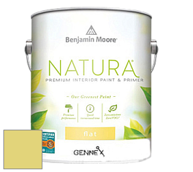 Benjamin Moore 514 Natura Interior Semi-Gloss Finish краска цвет 396 Chic Lime