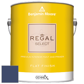 Benjamin Moore 547 Regal Select Waterborne Interior Flat Finish краска цвет 2065-10 Admiral Blue