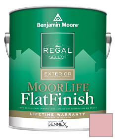 Краска Regal Select Exterior Paint-MoorLife Flat Finish (W105) цвет 1283 Hearts Delight