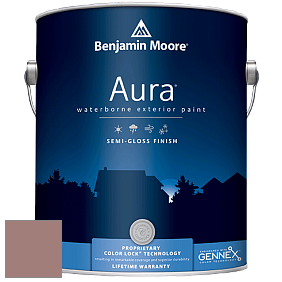 Benjamin Moore Aura 632 Waterborne Exterior Semi-Gloss Finish краска цвет 2102-40 Brown Teepee