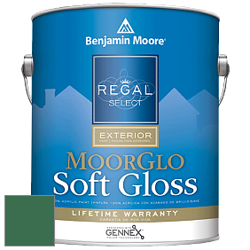 Benjamin Moore W096 Regal Select Exterior Paint-Moor GloSoft Gloss Finish краска цвет 2040-20 Green Meadows