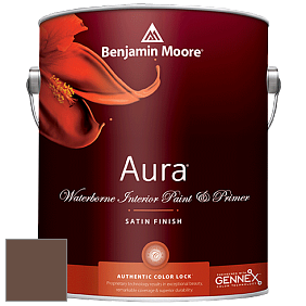 Benjamin Moore Aura 526 Waterborne Interior Satin Finish покрытие цвет 2106-10 Java