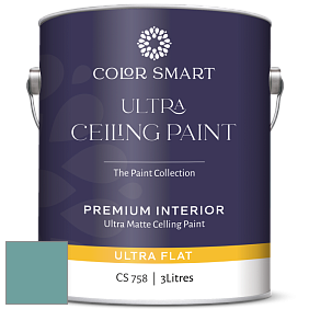 COLOR SMART CS 758 ULTRA CEILING PAINT ультраматовая краска цвет 2051-40 Majestic Blue