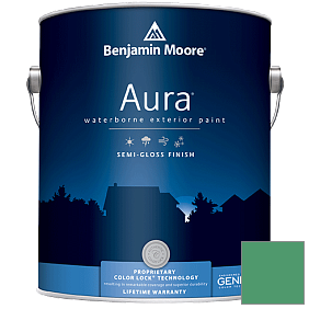 Краска Aura Waterborne Exterior Semi-Gloss Finish (632) цвет 2038-30 Prairie Green