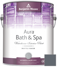 Краска Benjamin Moore Aura Bath & Spa Interior Paint Matte Finish (532) цвет 1630 Ocean Floor