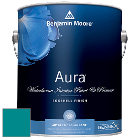 Benjamin Moore Aura 524 Waterborne Interior Eggshell Finish краска цвет 2056-30 Surf Blue