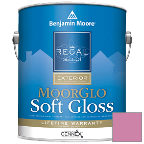 Краска Regal Select Exterior Paint-Moor GloSoft Gloss Finish (W096) цвет 2078-40 Paradise Pink