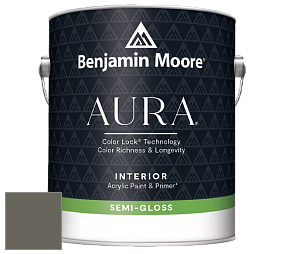 Benjamin Moore Aura 528 Waterborne Interior Semi-gloss Finish краска цвет NCS S 7005-G80Y 