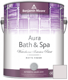 Краска Benjamin Moore Aura Bath & Spa Interior Paint Matte Finish (532) цвет 1443 Raindrops on Roses