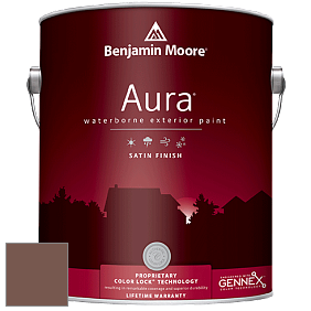 Benjamin Moore Aura 631 Waterborne Exterior Satin Finish краска цвет 2097-30 Hedgehog Brown