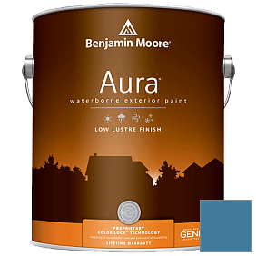 Краска Aura Waterborne Exterior Low Lustre Finish (634) цвет 804 Chicago Blues