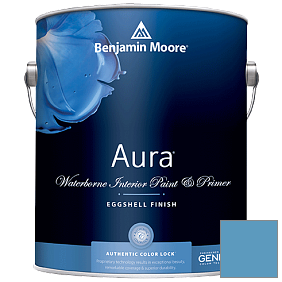 Краска Aura Waterborne Interior Eggshell Finish (524) цвет 2063-40 Sailor's Sea Blue