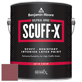 Benjamin Moore 486 Ultra Spec SCUFF-X Interior Satin Finish краска цвет 2005-30 Bricktone Red