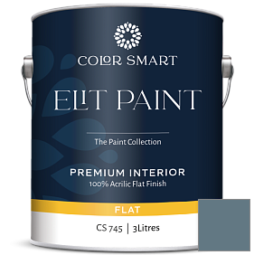 Краска COLOR SMART CS 745 ELIT PAINT глубокоматовая моющаяся краска цвет 1645 Thousand Oceans