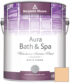 Краска Benjamin Moore Aura Bath & Spa Interior Paint Matte Finish (532) цвет 165 Glowing Apricot