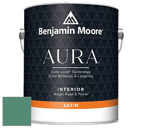 Benjamin Moore Aura 526 Waterborne Interior Satin Finish покрытие цвет 601 Juniper Green
