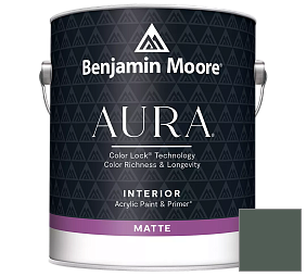 Краска Benjamin Moore Aura Interior Paint - Matte (522) цвет 707 Calico Blue