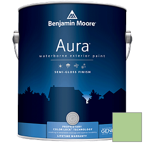 Краска Aura Waterborne Exterior Semi-Gloss Finish (632) цвет 550 Paradise Hills Green