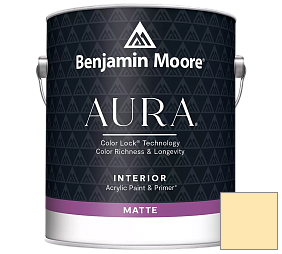 Краска Benjamin Moore Aura Interior Paint - Matte (522) цвет 317 Hay Stack