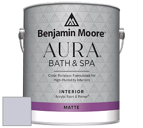 Benjamin Moore Aura 532 Bath & Spa Waterborne Interior Paint Matte Finish краска цвет NCS S 1510-R60B 