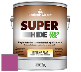 Benjamin Moore 355 Super Hide Zero Voc Interior Flat краска цвет 2077-30 Hot Lips