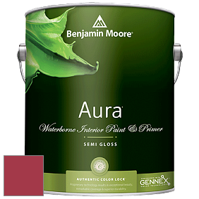 Benjamin Moore Aura 528 Waterborne Interior Semi-gloss Finish краска цвет 2086-10 Exotic Red