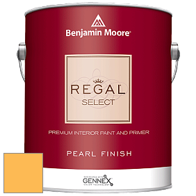 Benjamin Moore 550 Regal Select Waterborne Interior Pearl Finish краска цвет 314 Imperial Yellow