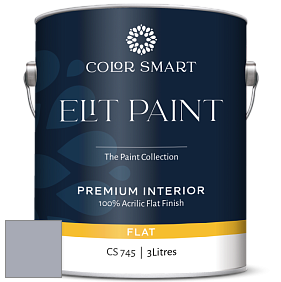 COLOR SMART CS 745 ELIT PAINT глубокоматовая моющаяся краска цвет 2118-50 Excalibur Gray