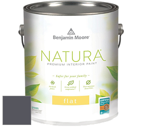 Benjamin Moore 512 Natura Interior Flat Finish матовая краска цвет 2118-30 Ebony Slate