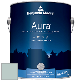 Benjamin Moore Aura 632 Waterborne Exterior Semi-Gloss Finish краска цвет 688 Seacliff Heights