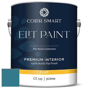 COLOR SMART CS 745 ELIT PAINT глубокоматовая моющаяся краска цвет NCS S 4040-B10G 