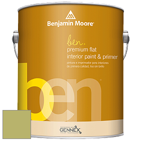 Benjamin Moore Ben W625 Premium Interior Latex Flat краска цвет NCS S 2040-G60Y 
